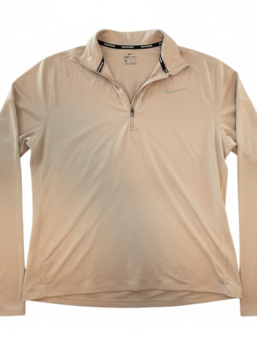 Pale Pink Nike Dri-FIT Running 1/2 Zip Pullover Top Women's Size M⁠